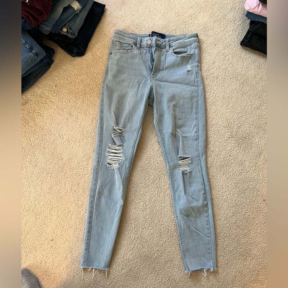 Distressed Gap Denim Leggings